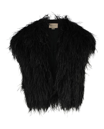 Gucci Mens Ostrich Feather Vest