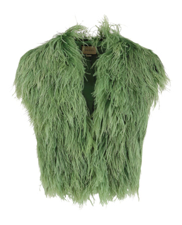 Gucci Mens Ostrich Feather Vest