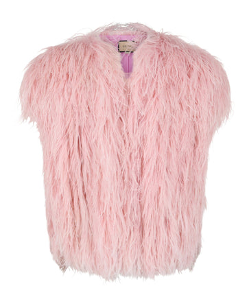 Gucci Mens Ostrich Feather Vest