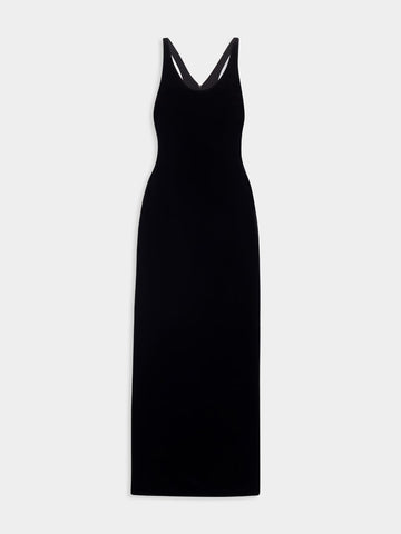 Signature Black Velvet Maxi Dress