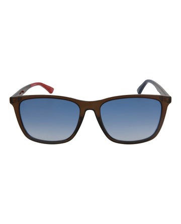 Square-Frame Injection Sunglasses