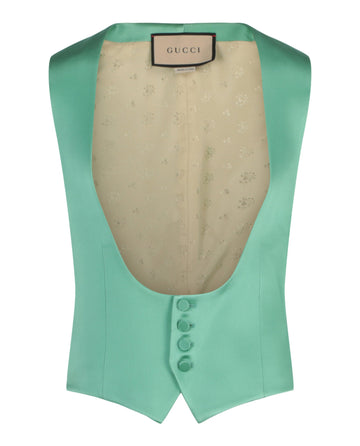 Gucci Mens Scoopneck Tailored Vest