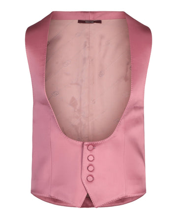 Gucci Mens Button-Up Satin Vest
