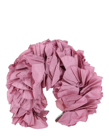 Gucci Womens Ruffle Silk Headband