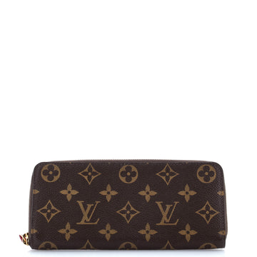 Leather Wallet Monogram Canvas