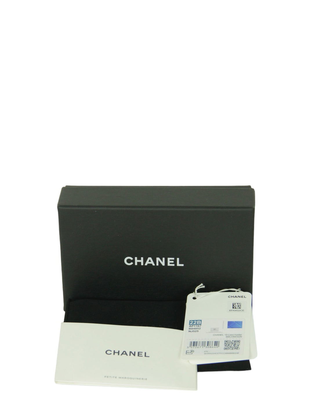 Chanel Blue Leather Quilted 19 Card Holder