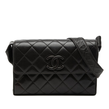 Vintage Covered CC Flap Bag Quilted Lambskin Medium