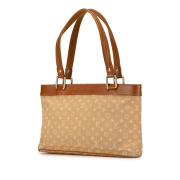 Tan Louis Vuitton Monogram Mini Lin Lucille PM Handbag
