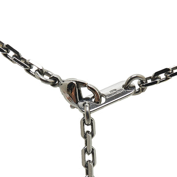Silver Louis Vuitton Ruthenium DJ Vivienne Pendant Necklace