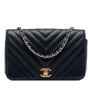 Statement Flap Bag Chevron Calfskin Mini