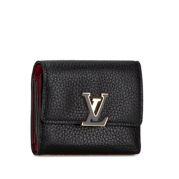Black Louis Vuitton Taurillon Capucines XS Wallet