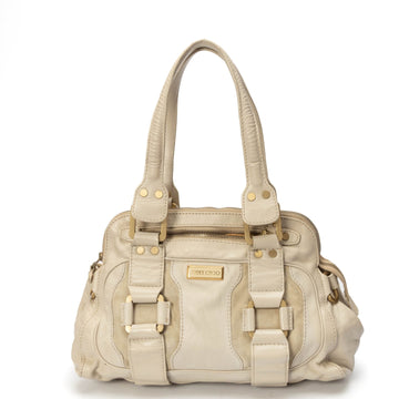 Jimmy Choo White Malena Satchel