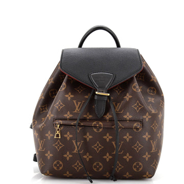 Montsouris NM Backpack Monogram Canvas with Leather PM