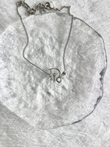 Christian Dior Logo Motif Bracelet Silver Vintage absmmc