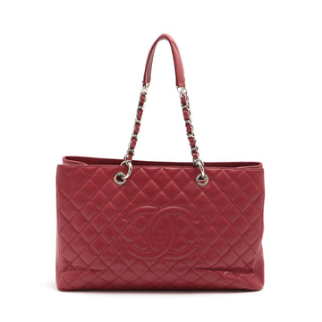 Top Quality Chanel Matrasse Leather S Chantrotot Bag Red Silver Gold