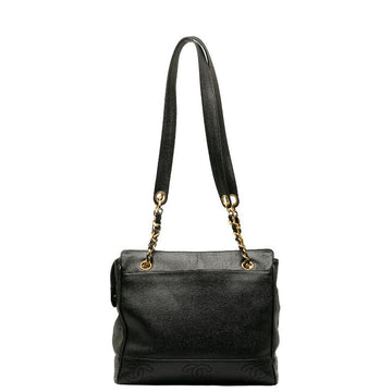Top Quality Chanel Vintage Triple Coca-Cola Chain  Bag Black Leather  Lady Chanel