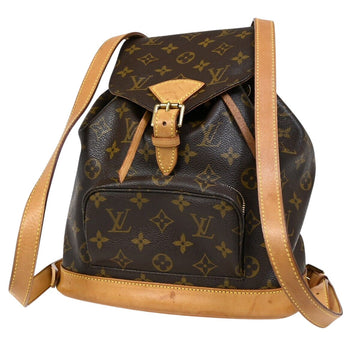 Louis Vuitton Montsouris Mm  Canvas Backpack Bag