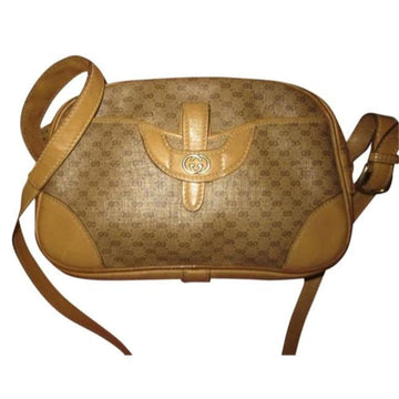 Gucci Supreme Shoulder Camera Micro Guccissima Print Rounded Top Brown  Gg Canvas Cross Body