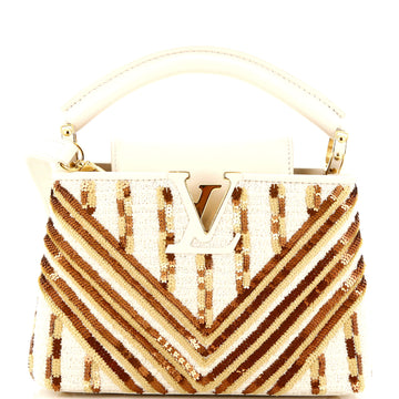 Capucines Bag Tweed and Sequins Mini
