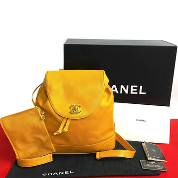 Chanel Triple Coco Caviar Skin Backpack