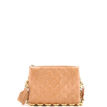 Coussin Bag Monogram Embossed Leather PM