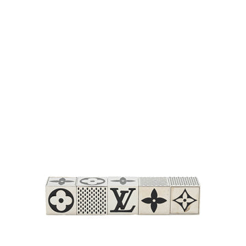 Silver Louis Vuitton Monogram Dice Set