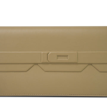 Shadow Kelly Cut Clutch Beige Marfa leather B Stamp