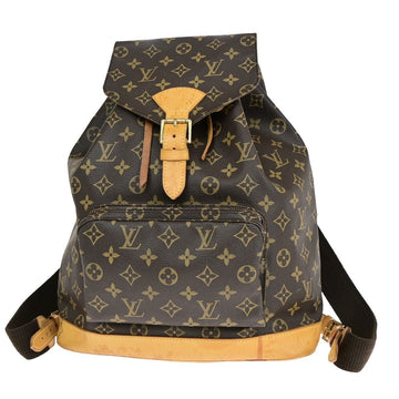 Louis Vuitton Montsouris Gm  Canvas Backpack Bag