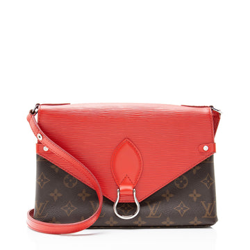 Saint Michel Handbag Monogram Canvas and Epi Leather