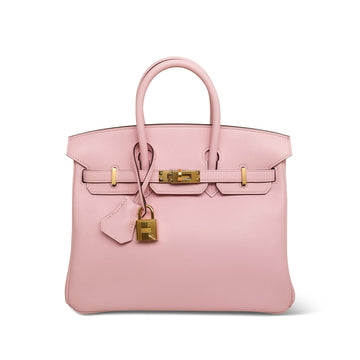 Birkin 25 Rose Sakura leather  T Stamp