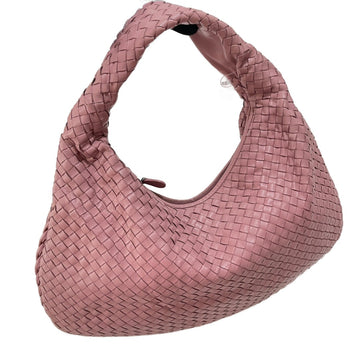 Bottega Veneta Veneta Hobo Medium Cherry Blossom Pink Intrecciato Leather Bag 40cm