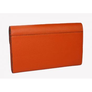 Hermes Wallet H569 Ladies Leather Orange