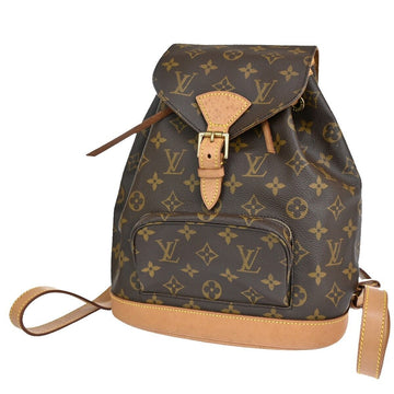 Louis Vuitton Montsouris Mm  Canvas Backpack Bag