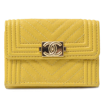 Top Quality Chanel Boy Top Quality Chanel Small Flap Wallet Chevron Leather Skin A84432