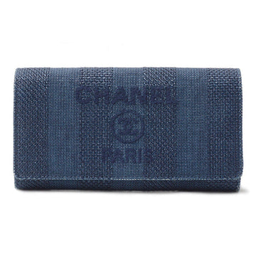 Top Quality Chanel Nylon Leather/canvas Calfskin Doville Flap Wallet