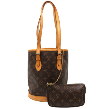 Louis Vuitton Bucket  Canvas Shoulder Bag