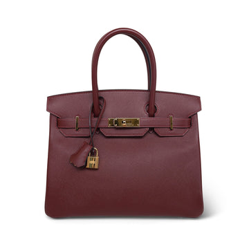 Birkin 30 Rouge H Veau leather  T Stamp