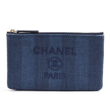 Chanel Deauville Straw Clutch Bag