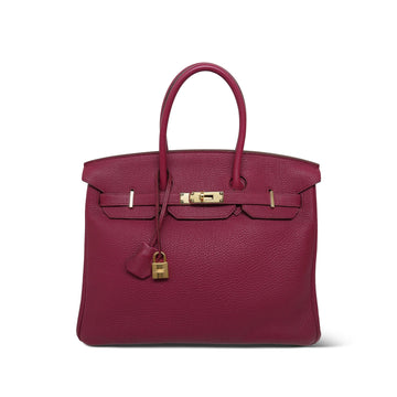 Birkin 35 Rubis Togo  O Circle Stamp