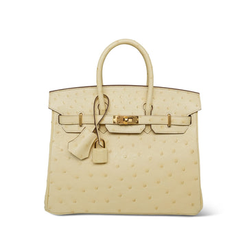 Birkin 25 Parchemin Ostrich  U Stamp