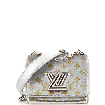 Twist Handbag Monogram Sequins PM