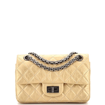 CHANEL Reissue 2.55 Flap Bag Quilted Aged Calfskin Mini