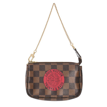 Louis Vuitton Mini Pochette Accessoires  Canvas Clutch Bag