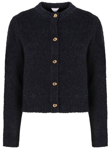 Luxury Bottega Veneta Luxury Bottega Veneta Cardigan In Bouclé Wool