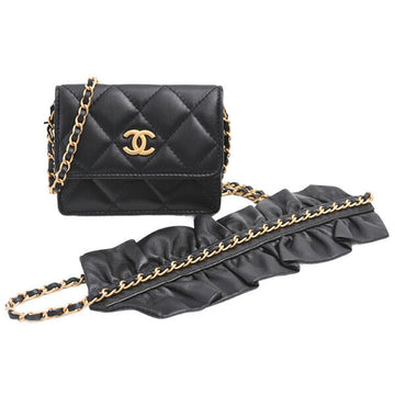 Chanel AP1895 Lambskin Chain Card Case