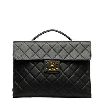 Top Quality Chanel Top Quality Chanel MATRESSE HANDBACK CABIAS SKIN BLACK LADY'S WORKSHOP