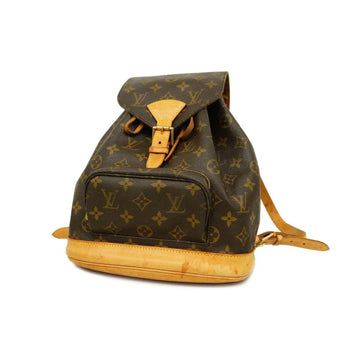 Louis Vuitton Montsouris Mm  Canvas Backpack Bag