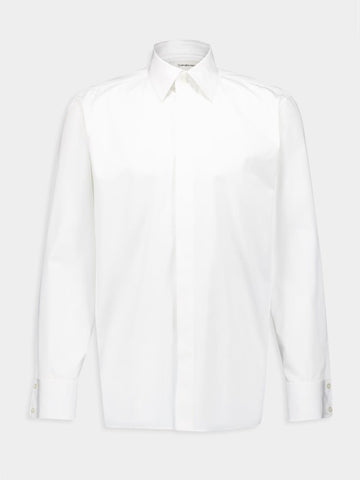 White Poplin Cotton Shirt