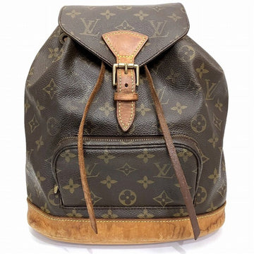 Louis Vuitton Montsouris Mm  Canvas Backpack Bag