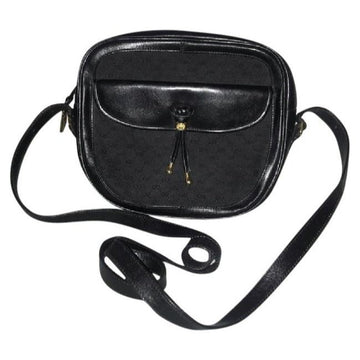 Gucci Marrakech Early Cross Body Or Shoulder Purses Black Small G Logo Print On Black Coated Canvas